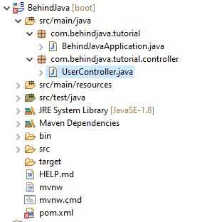 How To Create Rest Controller Class In Spring Boot Behind Java